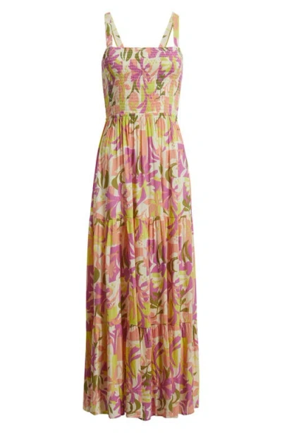 Rip Curl Topanga Canyon Print Sleeveless Maxi Dress In Multi