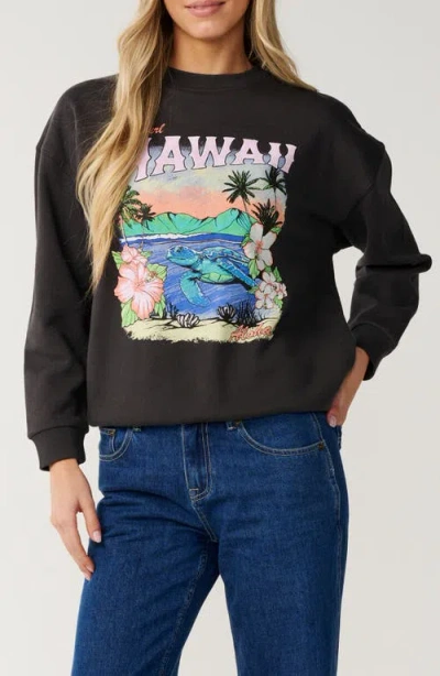Rip Curl Turtle Bay Relaxed Fit Graphic T-shirt In Black