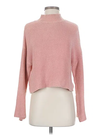 Pre-owned Rip Curl Turtleneck Sweater In Pink