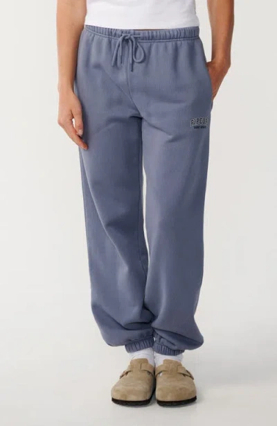 Rip Curl Varsity Sports Cotton Track Joggers In Blue