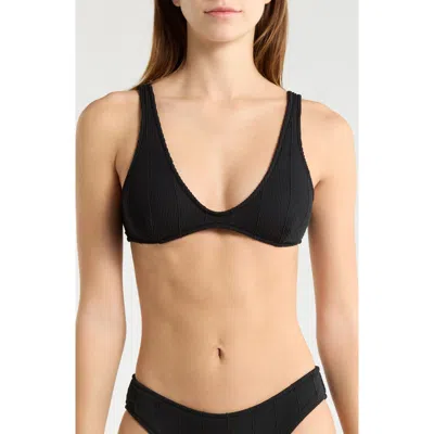 Rip Curl Vibe Surf Bralette Bikini Top In Black