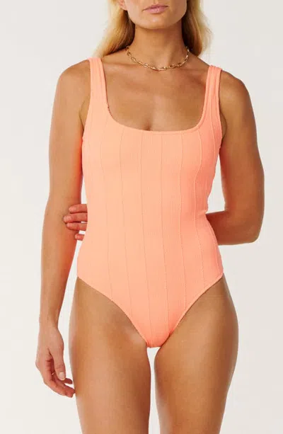 Rip Curl Vibe Surf Cheeky One-piece Swimsuit In Pink