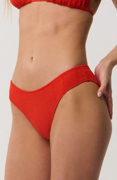 Rip Curl Vibe Surf Good Hipster Bikini Bottoms In Red