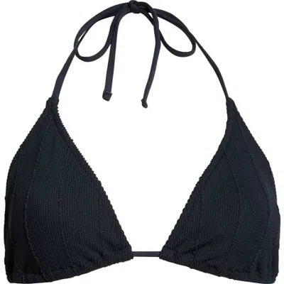 Rip Curl Vibe Surf Triangle Bikini Top In Black