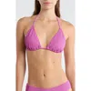 Rip Curl Vibe Surf Triangle Bikini Top In Purple