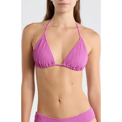 Rip Curl Vibe Surf Triangle Bikini Top In Purple