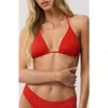 Rip Curl Vibe Surf Triangle Bikini Top In White