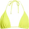 Rip Curl Vibe Surf Triangle Bikini Top In Yellow