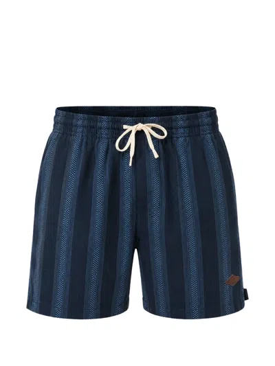 Rip Curl Volley Classic Vertical-stripe Drawstring Shorts In Animal Print