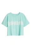 Rip Curl Waikiki Crop Graphic T-shirt In Light Green