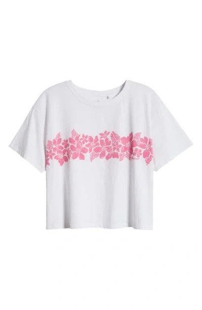 Rip Curl Waikiki Crop Graphic T-shirt In White