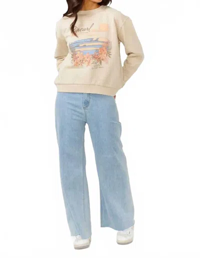 Rip Curl Wave Gliders Sweatershirt In Natural In Neutral
