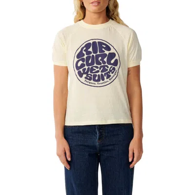 Rip Curl Wettie Graphic Ringer T-shirt In Brown