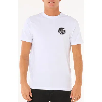 Rip Curl Wettie Icon Cotton Graphic T-shirt In White