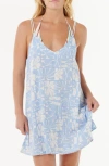 Rip Curl Williams Cotton Blend Cover-up Sundress In Blue