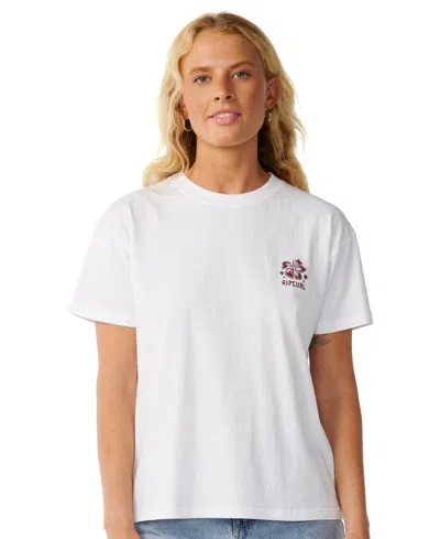 Rip Curl Surf Puff Party Pack Graphic T-shirt In White