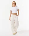 Rip Curl Women's Surf Staple Elastic Waist Track Pants In Neutral