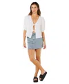 Rip Curl Vibe Surf Tie Front Top In White