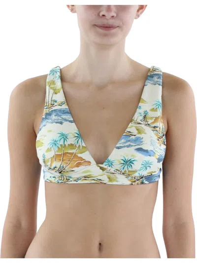 Rip Curl Womens Printed Polyester Bikini Swim Top In Multi