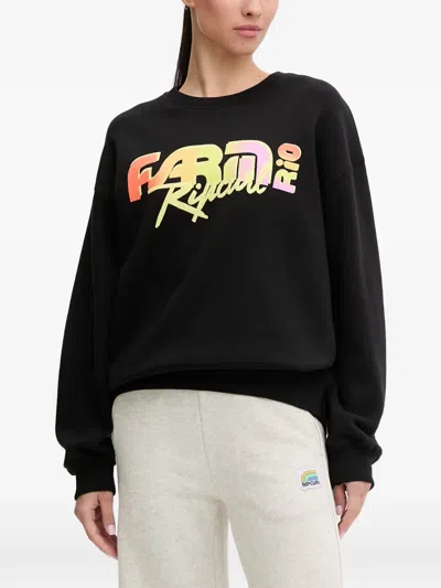 Rip Curl X Farm Rio Carioca Logo-print Sweatshirt In Black