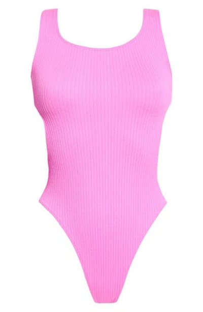 Rip Curl X Surf City Rib One-piece Swimsuit In Pink