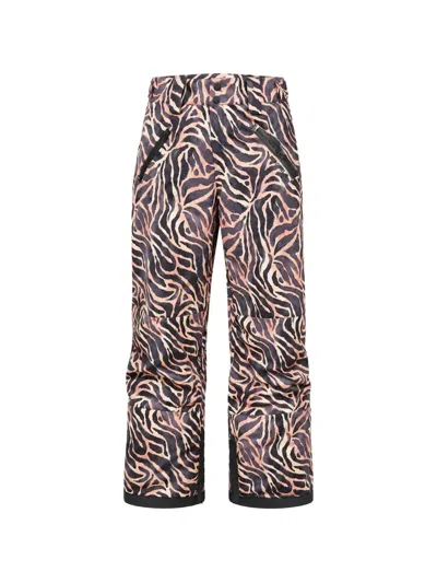 Rip Curl Zebra-print Logo-print Ski Pants In Multi
