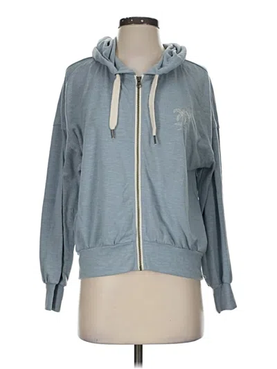 Pre-owned Rip Curl Zip Up Hoodie In Blue