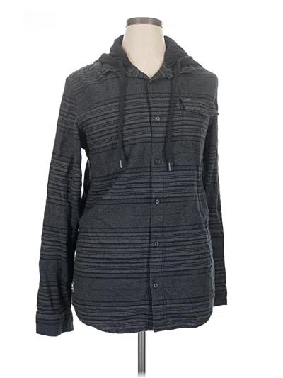 Pre-owned Rip Curl Zip Up Hoodie In Gray