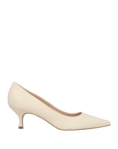 Ripa Woman Pumps Cream Size 8 Leather In White