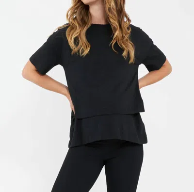 Ripe Claud Nursing Tee In Black