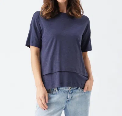 Ripe Claud Nursing Tee In Indigo In Blue