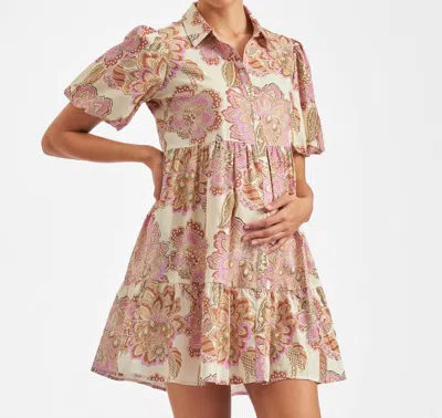 Ripe Hope Linen Dress In Natural