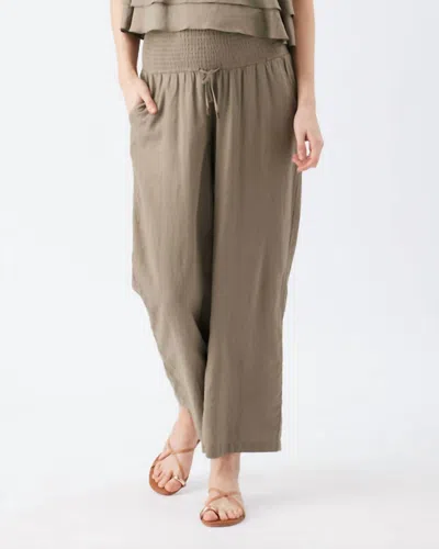 Ripe Indi Wide Leg Pant In Olive In Green