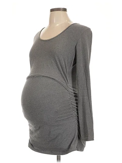 Pre-owned Ripe Long Sleeve T-shirt In Gray