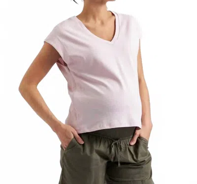 Ripe Marly Zip Nursing Tee In Peony In Pink
