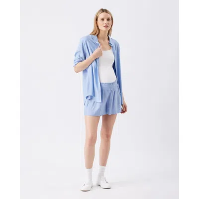 Ripe Maternity Abby Stripe Short In Blue