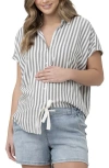 Ripe Maternity Ada St Shirt In Black/white