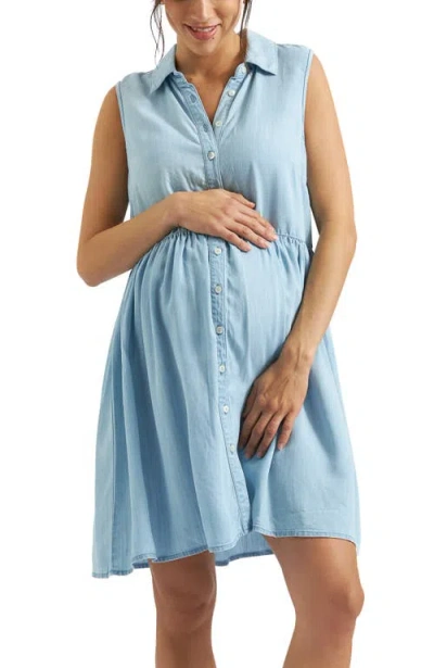 RIPE MATERNITY RIPE MATERNITY BEC CHAMBRAY DRESS