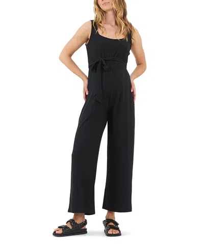 RIPE MATERNITY BOBBY RIB RELAXED JUMPSUIT
