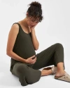 Ripe Maternity Bobby Ribbed Jumpsuit In Green