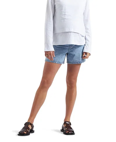 Ripe Maternity Brooklyn Maternity Denim Shorts In Light Wash