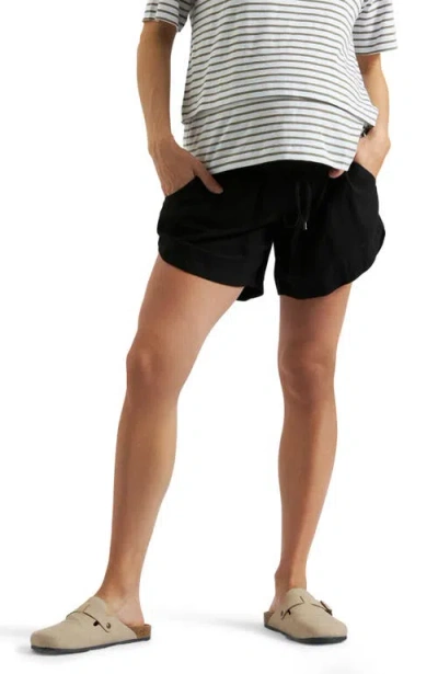 RIPE MATERNITY RIPE MATERNITY BYRON SHIRRED LINEN SHORT