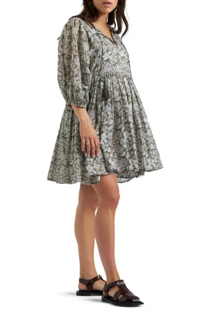 Ripe Maternity Cali Nursing Dress In Olive White
