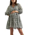 Ripe Maternity Cali Nursing Dress In Beige/khaki