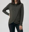 Ripe Maternity Cassie Cross Over Nursing Knit Khaki In Green