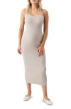 Ripe Maternity Celine Rib Knit Dress In Gray