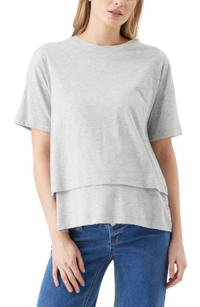 Ripe Maternity Claud Nursing Tee In Gray