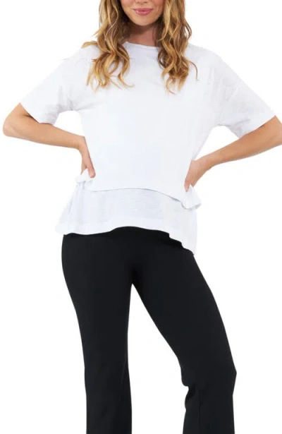 Ripe Maternity Claud Nursing Tee In White