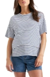 Ripe Maternity Claudette Nursing Tee In Blue