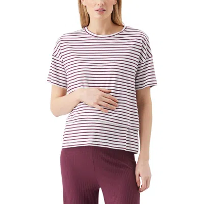 Ripe Maternity Claudette Nursing Tee In White